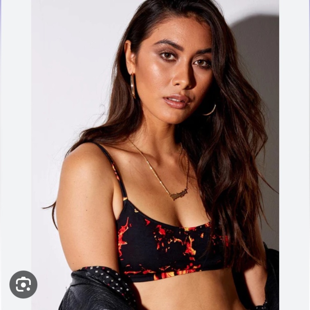 Micro Crop Top in Fire